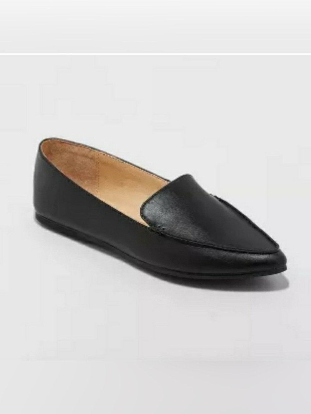 A New Day Pointed Toe Flats in Black - Picture 1 of 7